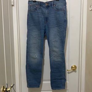 J CREW high rise vintage straight denim jeans